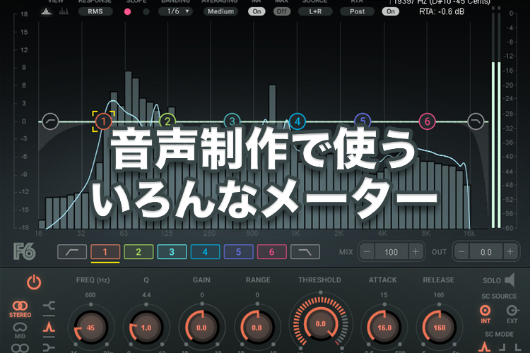 音声制作で使ういろんなメーター